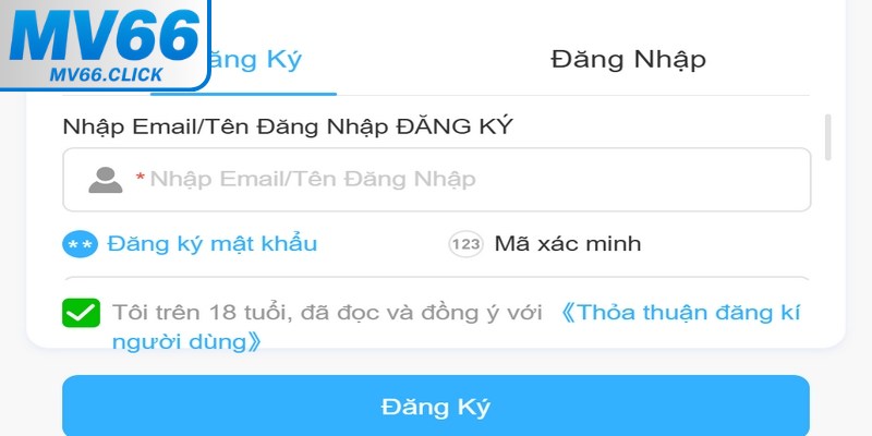 Hướng dẫn cách đăng ký MV66 cụ thể với 3 bước